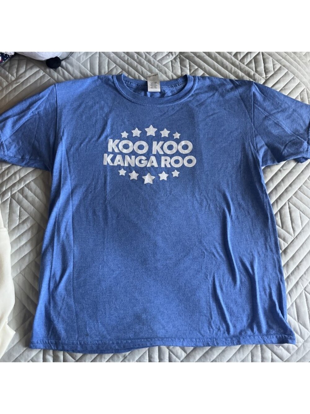Youth Large Blue Koo Koo Kanga Roo Tshirt Short Sleeve
